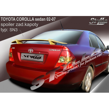 TOYOTA COROLLA sedan 02-07 spoiler zad. kapoty (EU homologace) TOYOTA COROLLA sedan 02-07 spoiler zad. kapoty (EU homologace)