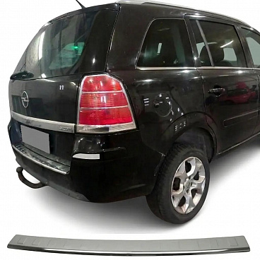 Nerezový leštený kryt hornej hrany zadného nárazníka Opel Zafira A, B 1999-2014