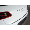 Nerez kryt- čierna ochrana prahu zadného nárazníka Porsche Macan 2014+