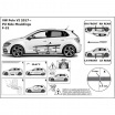 Ochranné bočné lišty na dvere, VW Polo VI, 2017+, HTB, 5-dverové