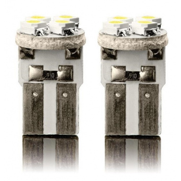 Žiarovka LED4 super silná T10 12V 5W - biela 2ks