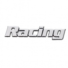 Chróm samolepiace logo Racing