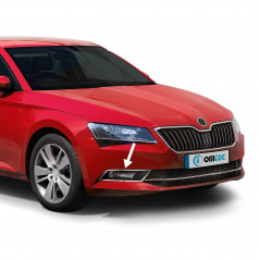 Nerez spodná lišta prednej masky Škoda Superb III 2015+ Omtec