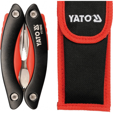 Multifunkčný nôž 9 funkcií čierno-červený Multifunkčný nôž 9 funkcií čierno-červený