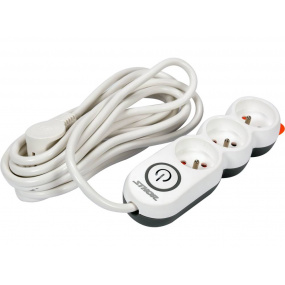 Kabel prodlužovací kancelářský 5 m 3 zásuvky