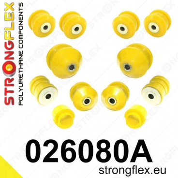 Audi A4 1995-04 Strongflex Šport zostava silentblokov len pre prednú nápravu 12 ks