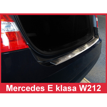 Nerez kryt-ochrana prahu zadného nárazníka Mercedes E W 212 2009-13 Nerez kryt-ochrana prahu zadného nárazníka Mercedes E W 212 2009-13