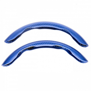 Bočné poťahy volantu 36-38 cm modrý karbón