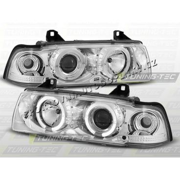 BMW E36 90-99 Angel Eyes chróm (LPBM03) - coupe, cabrio