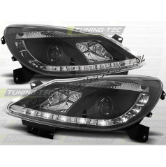 OPEL CORSA D 2006- PREDNÉ ČÍRA SVETLÁ DAYLIGHT LED BLACK (LPOP50)
