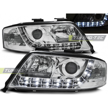 Audi A6 05.1997-05.2001 predné číre svetlá Daylight LED chrome (LPAU37)