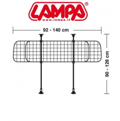 Polohovateľná mreža - bariéra do auta