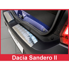 Nerez kryt- ochrana prahu zadného nárazníka Dacia Sandero II htb 2010+