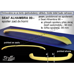 SEAT ALHAMBRA II (00+) spojler chrbta. dverí hornej (EU homologácia)