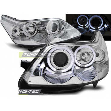 Citroen C4 2004-10 predné číre svetlá Angel Eyes chrome (LPCI09)