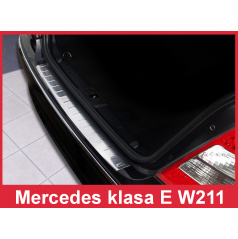 Nerez kryt-ochrana prahu zadného nárazníka Mercedes E W 211 2002-09
