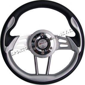 Sportovní volant R1 Sport-stříbrný-pu
