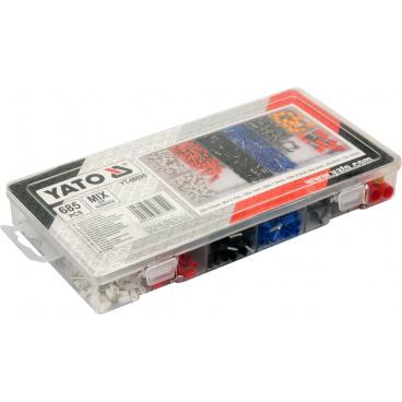 Izolované krimpovací kabelové koncovky sada 685ks Izolované krimpovací kabelové koncovky sada 685ks