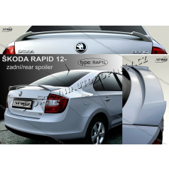 Škoda Rapid 2012- zadný spoiler (EÚ homologácia)