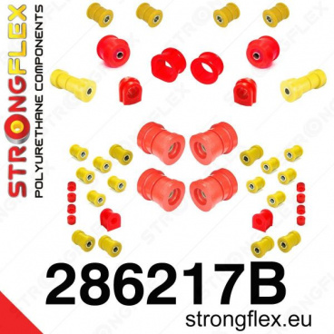 Nissan Skyline R34 StrongFlex kompletní sestava silentbloků 38 ks Nissan Skyline R34 StrongFlex kompletní sestava silentbloků 38 ks