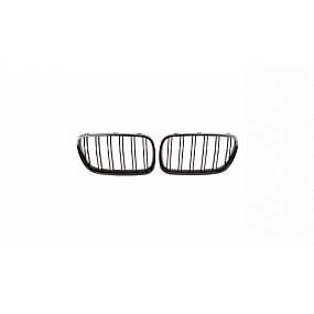 Športová mriežka dvojité rebrovanie Gloss Black BMW X3 E83 Facelift 2006-2010 Športová mriežka dvojité rebrovanie Gloss Black BMW X3 E83 Facelift 2006-2010
