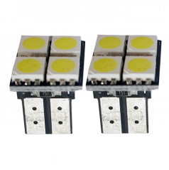 Žiarovky 5 SMD LED T10W2 CAN-BUS biele 2 ks