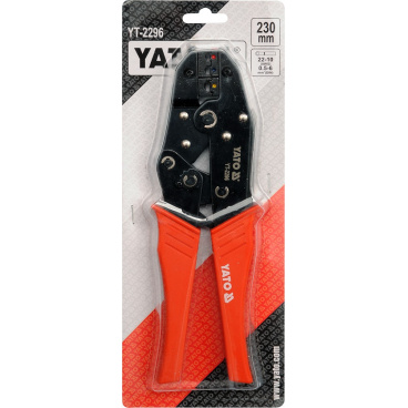 Kleště konektorové 230mm, 22-10(AWG), 0,5-6,00mm2 Kleště konektorové 230mm, 22-10(AWG), 0,5-6,00mm2