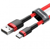 Kábel USB na USB-C Baseus Cafule 1.5A dĺžka. 1m, červený