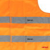 Oranžová reflexná výstražná vesta s certifikátom XXL