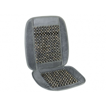 Poťah sedadla s guličkami sivý lem 93x44cm