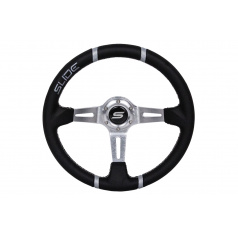 Volant SLIDE 350mm offset:90mm Koža Strieborná