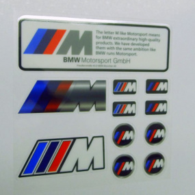 Sada samolepiek BMW M POWER 11 ks