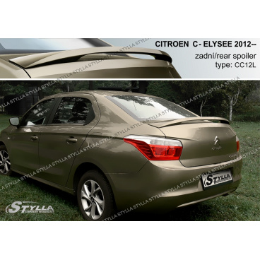 Citroen C Elysee sedan 2012+ zadný spoiler (EÚ homologácia)