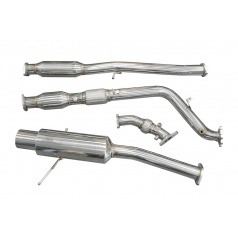 SUBARU IMPREZA WRX, STI 1997-06 Kompletný nerez športový výfuk Turbo Works