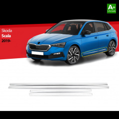 Chróm + ABS kryty dverí Škoda Scala 2019+