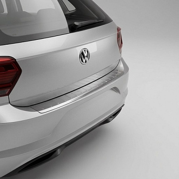 Nerez kryt hrany zadného nárazníka VW Polo VI htb 2017+ Nerez kryt hrany zadného nárazníka VW Polo VI htb 2017+