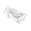 Koncovka tlmiča 101mm vstup 70mm Leštená