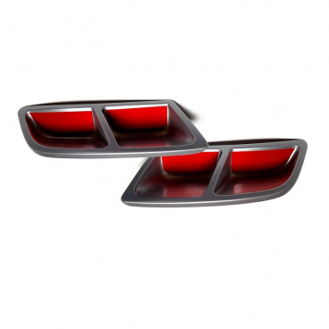 Škoda Karoq - atrapy výfuka Turbo, spoilery zadného difúzoru - Glowing Red