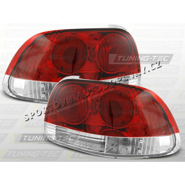 Honda CRX Del Sol 1992-96 zadné lampy kryštalické Red White (LTHO18)