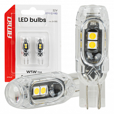 LED žiarovky STANDARD W5W T10 2835 5SMD biele 12V LED žiarovky STANDARD W5W T10 2835 5SMD biele 12V