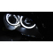 BMW E46 09.2001-03.2005 Limousine, Touring predné číre svetlá Angel Eyes LED black (LPBMG3)