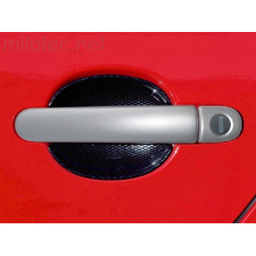 Kryty kľučiek plné, ABS strieborné (2 + 2 ks jeden zámok), Roomster