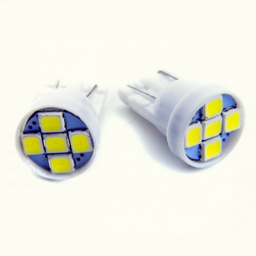 Žiarovka T105 x SMD 2835 6000K 12V 5W farba biela 2 ks Žiarovka T105 x SMD 2835 6000K 12V 5W farba biela 2 ks