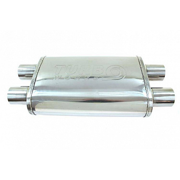 Stredový tlmič 70mm TurboWorks LT 304SS 355mm Stredový tlmič 70mm TurboWorks LT 304SS 355mm