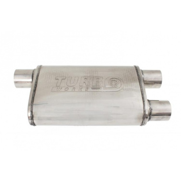 Stredný zadný tlmič 70mm TurboWorks LT 409SS 355mm