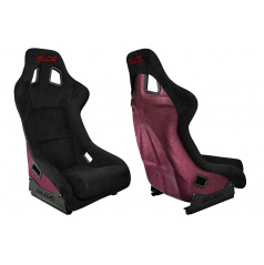 Športové kreslo SLIDE KS2 Premium Čierny Velúr Červený Trblietky