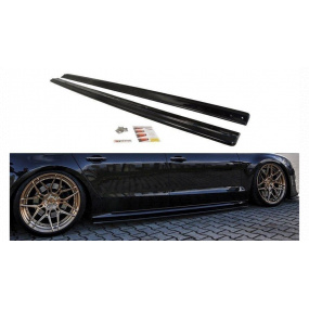 Dokładka Audi S8 D4 Facelift Progi Gloss Black
