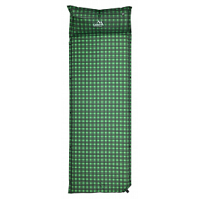 Karimatka samonafukovací 190x60x3,8cm s polštářem KILT zelená