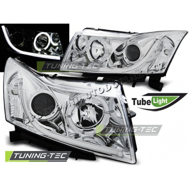 Chevrolet Cruze 2009-12 predné svetlá Tube Light chrome (LPCT07) Chevrolet Cruze 2009-12 predné svetlá Tube Light chrome (LPCT07)