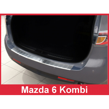 Nerez kryt-ochrana prahu zadného nárazníka Mazda 6 Kombi 2007-12
